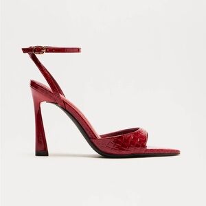 Burgundy Pointed Toe Heels